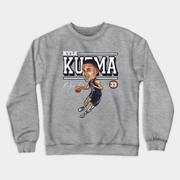 Kyle Kuzma Utah Cartoon Crewneck Sweatshirt by Buya_Hamkac